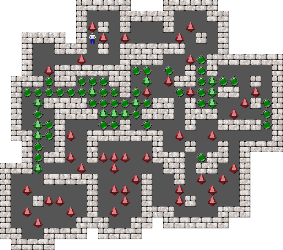 Sokoban Mass Remodel level 252